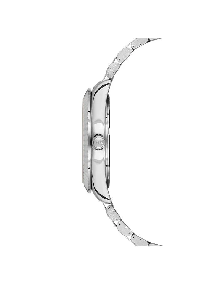 U.S. Polo Assn. Novelties 36mm Women's Watch with Silver Dial & Stainless Steel Bracelet