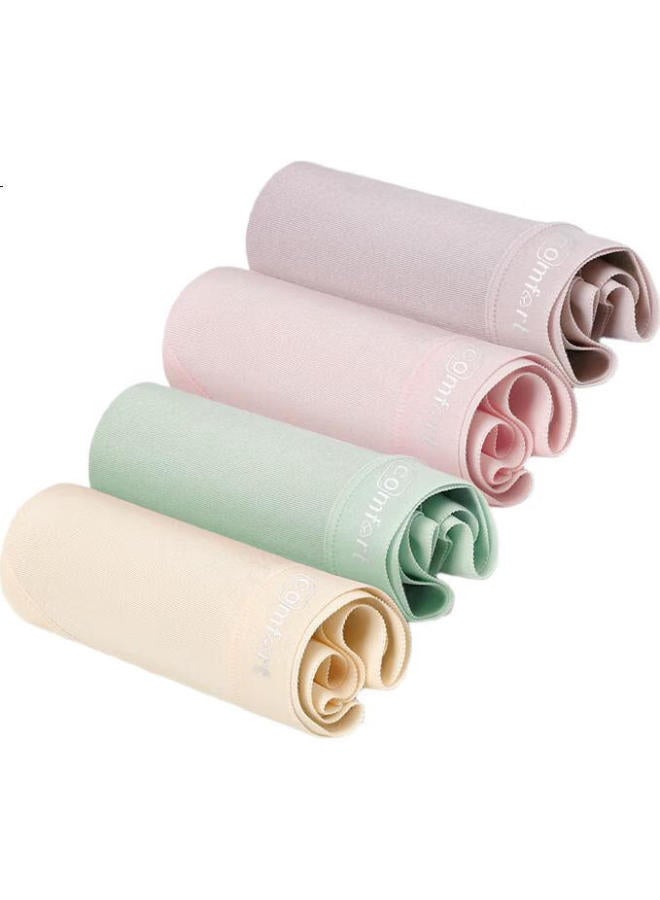 hongdou Women'S Modal 7A Antibacterial Silk Crotch Triangle Panties 4-Pack【Spring/Summer 25 New Arrivals】 - Image 3