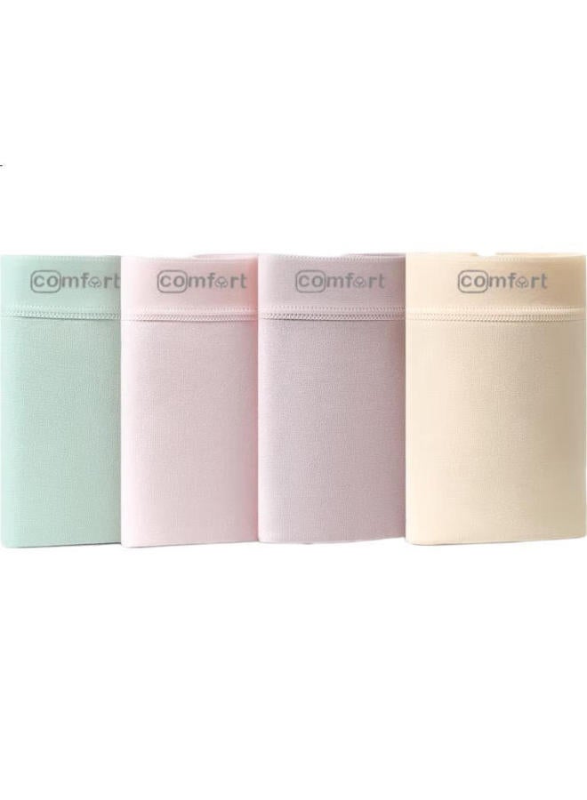 hongdou Women'S Modal 7A Antibacterial Silk Crotch Triangle Panties 4-Pack【Spring/Summer 25 New Arrivals】 - Image 2