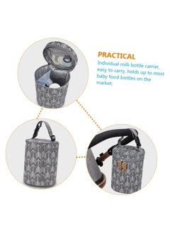 CMGTYYD Baby Bottle Bag, Baby Bottle Outdoor Protection Insulation Bag, Waterproof Reusable Bottle Storage Bag, Travel Portable Insulated Tote Bag Leakproof Bottle Cooler Bag (Grey)  - Image 4