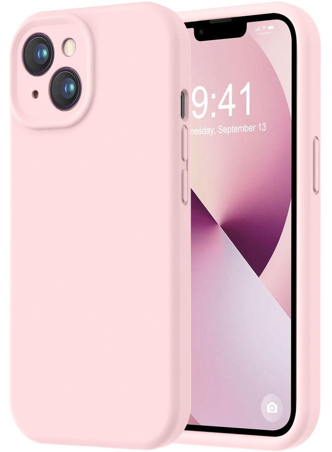LOVE 3000 جراب حماية للهاتف LOVE 3000 مصمم خصيصًا لهاتف iPhone 13 مقاس 6.1 بوصة، لون رملي وردي | سيليكون فاخر، حماية للكاميرا، بطانة ناعمة من الألياف الدقيقة مقاومة للخدش، مقاوم للصدمات، مناسب للنساء والرجال والفتيات - Image 1