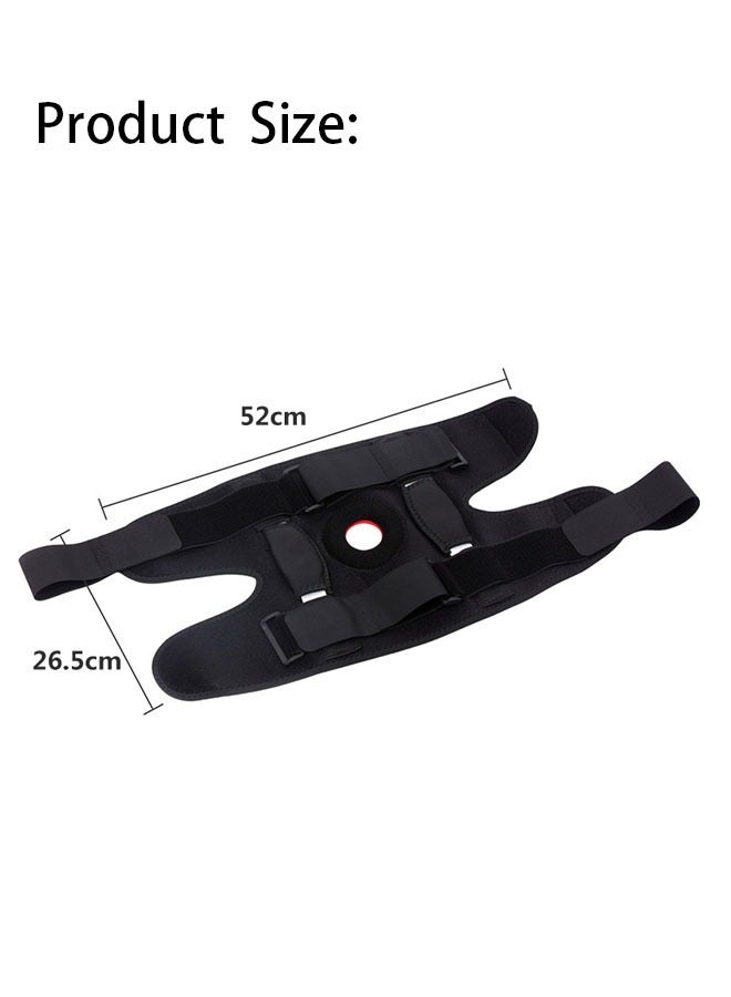 Hanayo Knee Brace Knee Support for Knee Pain Relief  Adjustable Knee Support for Men and Women with Side Stabilisers Bandage Knee with Velcro Fastening and Patella Opening Knee Brace for Sports and Everyday Use(Black) - Image 3