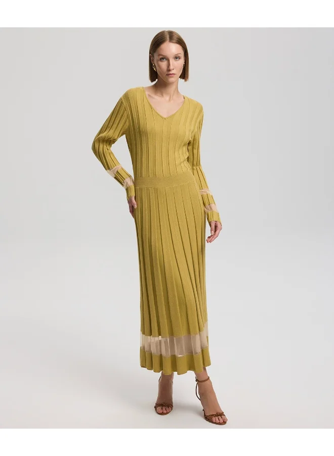 Ipekyol Sheer Detailing Knit Dress