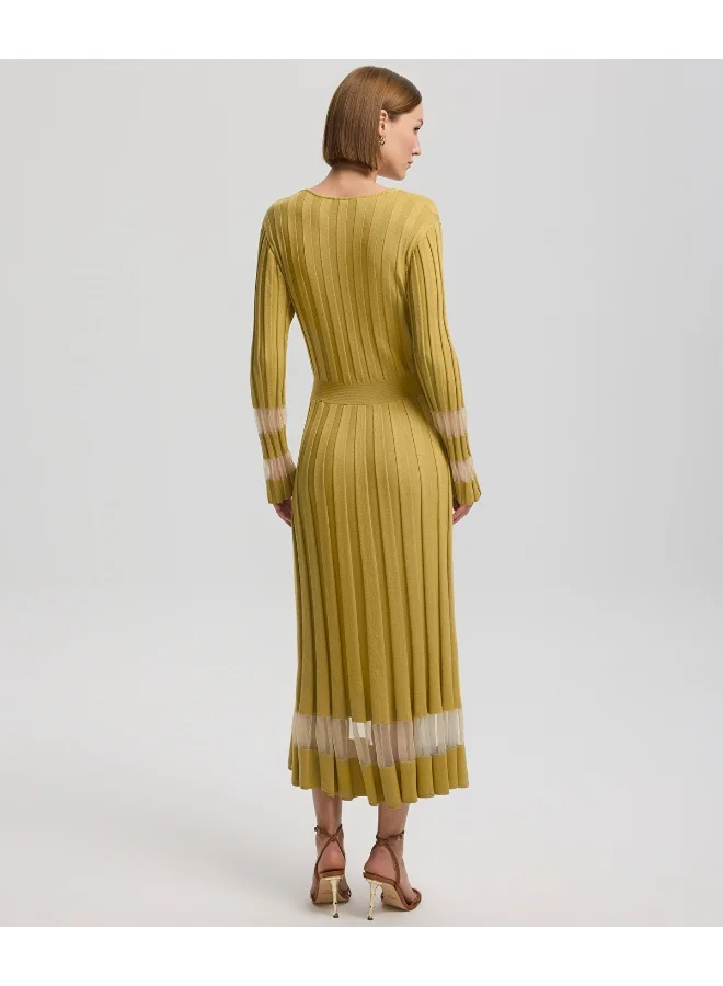 Ipekyol Sheer Detailing Knit Dress