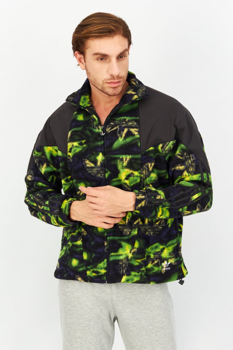 adidas Originals جاكيت رياضي طويل الأكمام للرجال، متعدد الألوان - Image 1