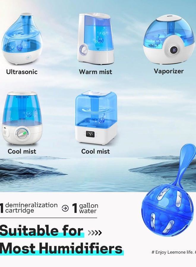 Leemone Humidifier Cleaner 12 Pack, Demineralization Cleaning Ball, Works in All humidifiers and Fish Tanks, Purifies Water, Prevents Hard Water Build-Up, Eliminates White Dust and Odor - Image 3