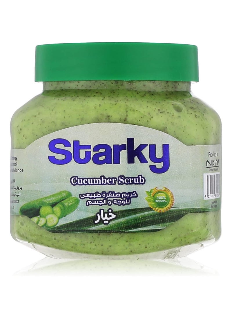 Starky - Natural Scrub For Face And Body Cucumber - 300 ml - Image 1