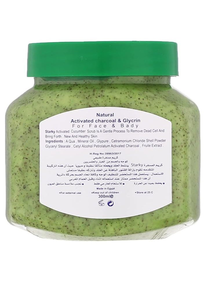 Starky - Natural Scrub For Face And Body Cucumber - 300 ml - Image 1