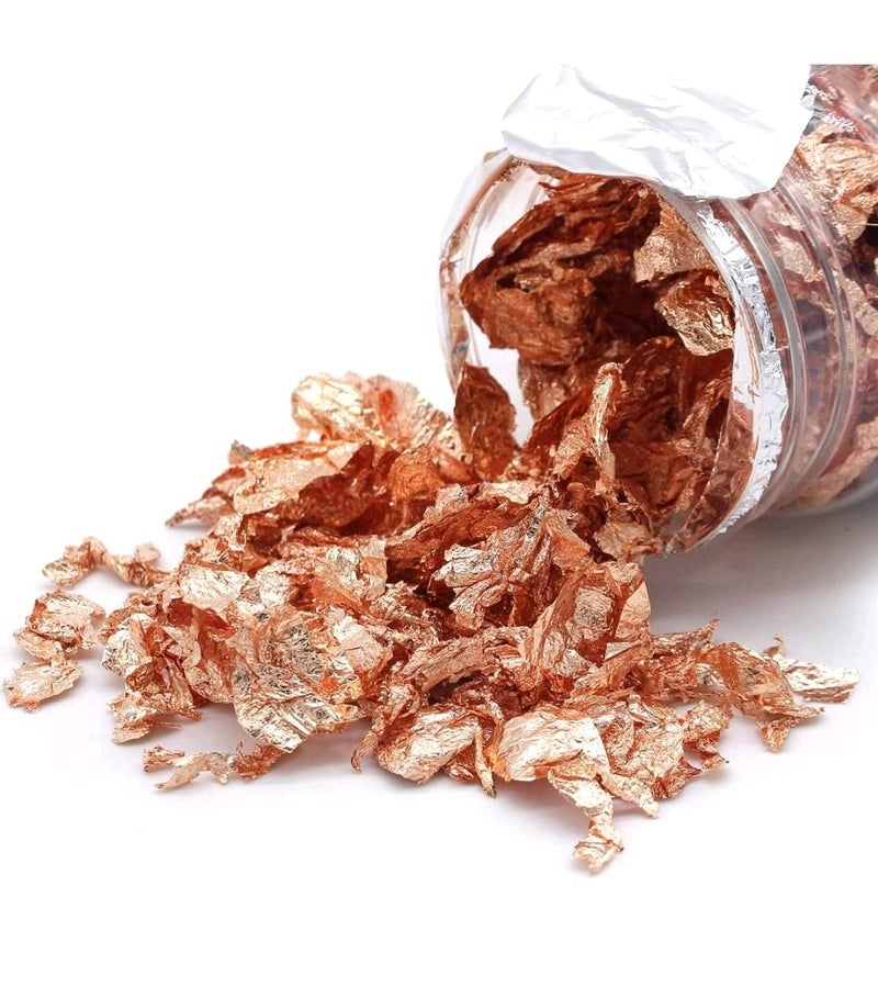 Imprint IMPRINT Gilding Flakes Gold Silver Rose Gold Medium Size Bottles Set Glittery Flakes for Resin Art Nail Art and Mostly Use in Different Decorative Pieces  - Image 5