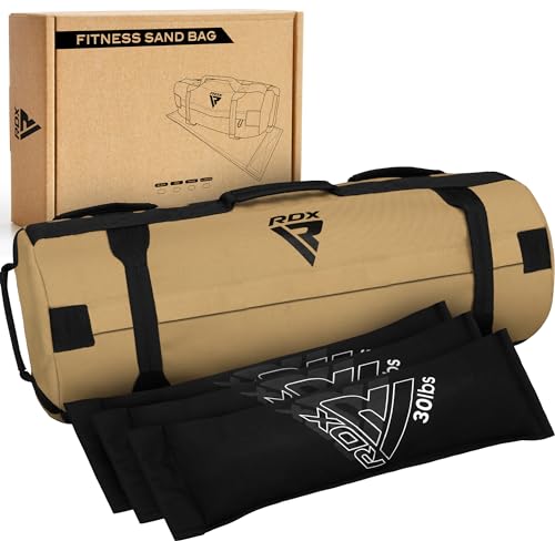 RDX Sandbag for Fitness Weights Training, Unfilled Power Bags with Handles, 5-200 LBs Adjustable Weighted Slam Bag for Strength Powerlifting Running Heavy Workout Home Gym Exercise, Sold AS UNFILLED - Image 1