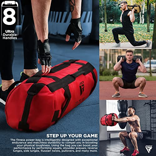 RDX Sandbag for Fitness Weights Training, Unfilled Power Bags with Handles, 5-200 LBs Adjustable Weighted Slam Bag for Strength Powerlifting Running Heavy Workout Home Gym Exercise, Sold AS UNFILLED - Image 5