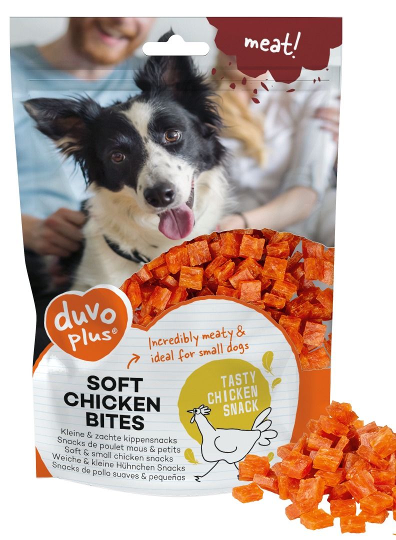 duvo Plus Meat Soft Chicken Bites Snack For Dogs 200G - Image 1