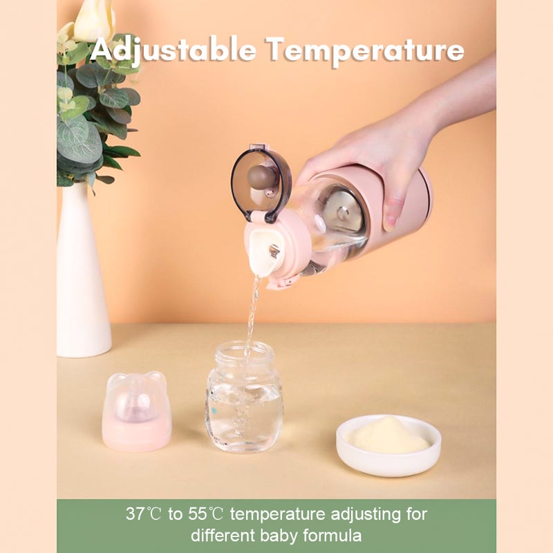 Portable Water Warmer for Baby Formula 300ml Capacity Precise Temperature Control Built-in Battery Wireless Instant Water Warmer Electric Kettle for Car Travel Outdoor - Image 5