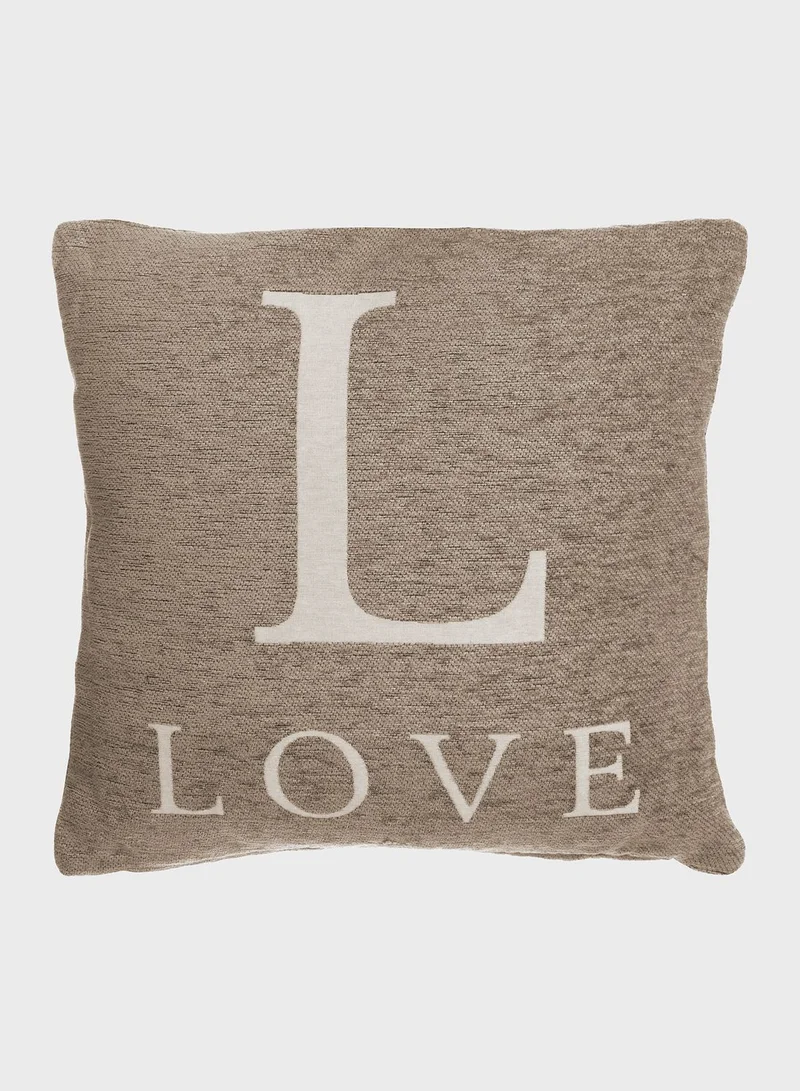 Premier Love Prefilled Chenille Jacquard Cushion 45x45cm