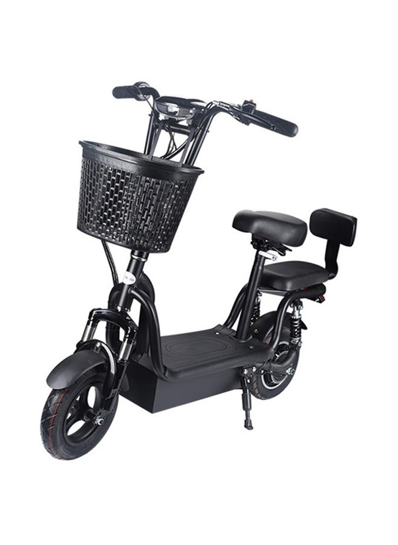 Electric Kick scooter black for Adults with Front Basket, Double Seats, Max Speed 40 KM/H Range 25-40 KM, 10-inch Wheels - pzsku/Z51308F6062E7F7ECF26CZ/45/_/1732502598/f60a09c3-d0aa-45a4-8a36-2a61037c8f5e
