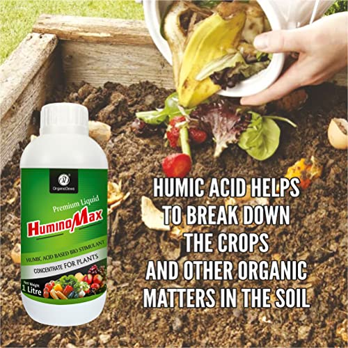OrganicDews Humic Acid Fertilizer Based Bio Stimulant Concentrate for Plants 1 litre with Measuring Cup 25 ml - Plant Growth Enhancer, Soil Conditioner for Indoor and Outdoor Plants - Image 4