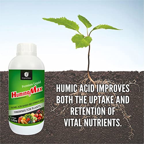 OrganicDews Humic Acid Fertilizer Based Bio Stimulant Concentrate for Plants 1 litre with Measuring Cup 25 ml - Plant Growth Enhancer, Soil Conditioner for Indoor and Outdoor Plants - Image 5
