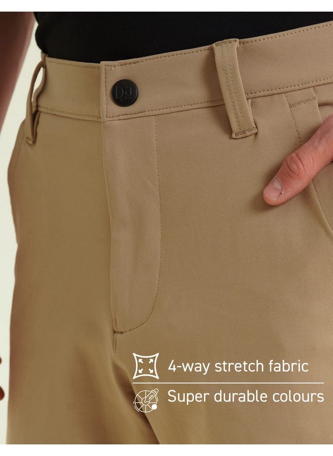 DaMENSCH - DAMENSCH Men's Chino Shorts (Dam-FSHT-LVB-XL_Beige_XL) - Image 1