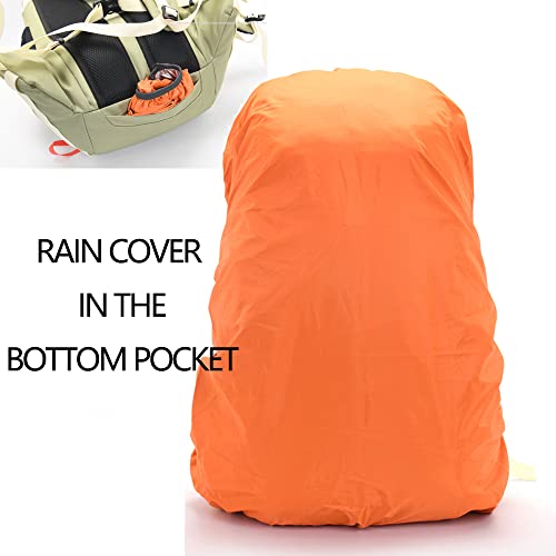 Bseash 40L Waterproof Hiking Camping Backpack with Rain Cover, Outdoor Sport Travel Daypack Rucksack for Skiing Cycling (Blue) - Image 4