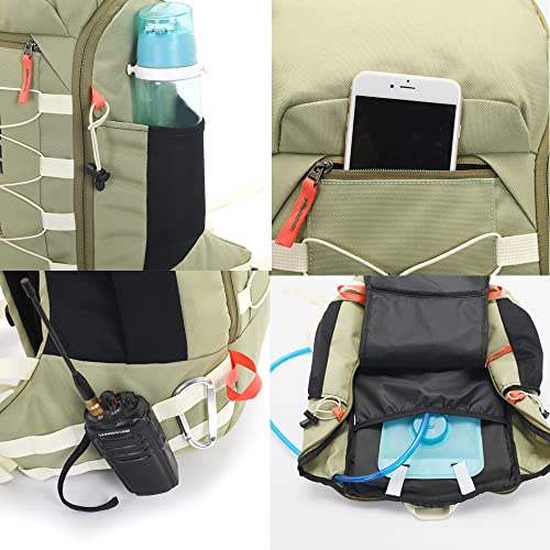 Bseash 40L Waterproof Hiking Camping Backpack with Rain Cover, Outdoor Sport Travel Daypack Rucksack for Skiing Cycling (Blue) - Image 3