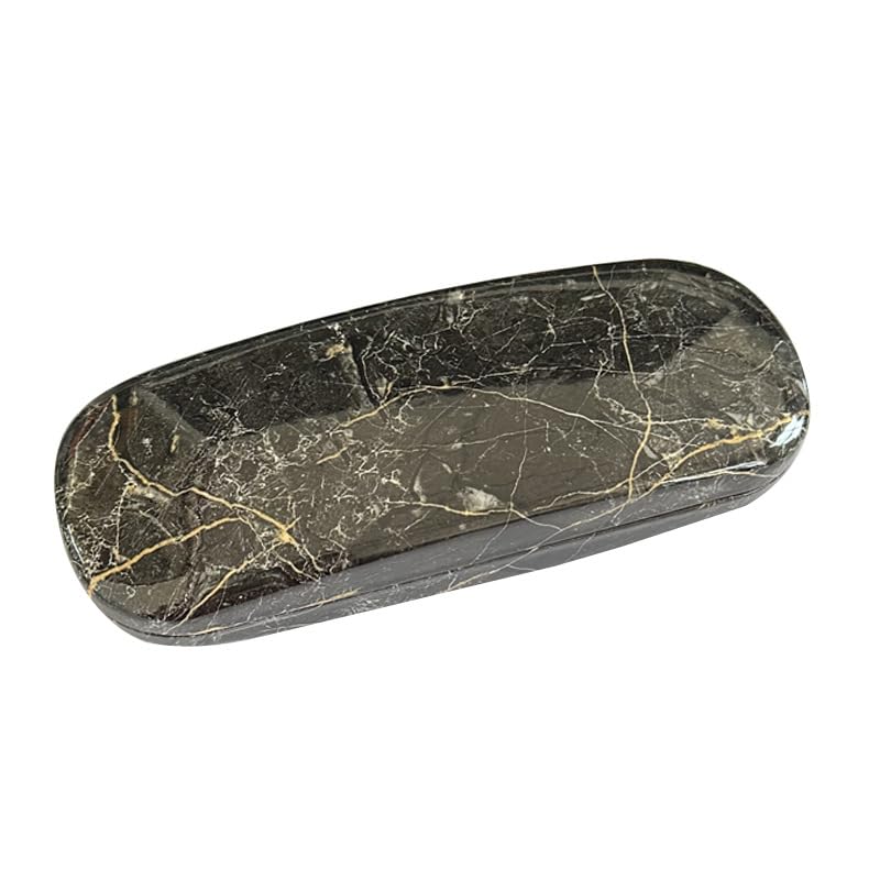 HSYMQ 3 Pcs Eyeglass Case Hard Shell, Unisex Hard Glasses Case, Simple Large Protable Eyeglasses Cases for Man and Woman with Marble Painted Patterns - Image 3