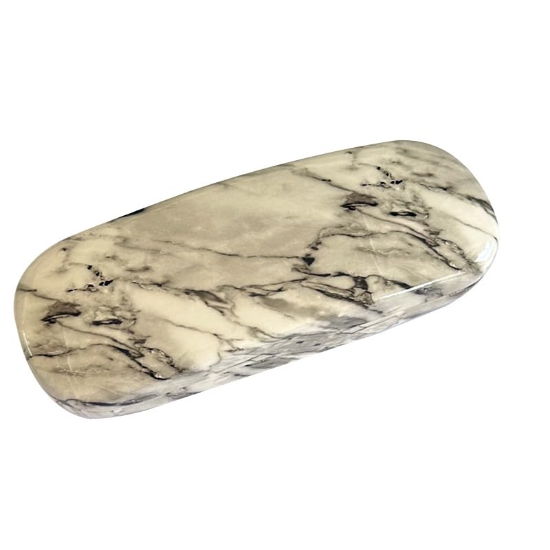 HSYMQ 3 Pcs Eyeglass Case Hard Shell, Unisex Hard Glasses Case, Simple Large Protable Eyeglasses Cases for Man and Woman with Marble Painted Patterns - Image 5