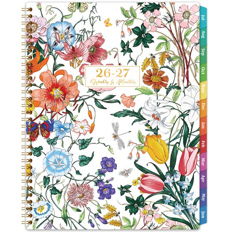 Lortarl Planner 2026-2027 - 2026-2027 Planner Weekly and Monthly from Jul. 2026 - Jun. 2027, Academic Planners with Colorful Tabs and Inner Pocket, 8.5" x 11" - Image 1