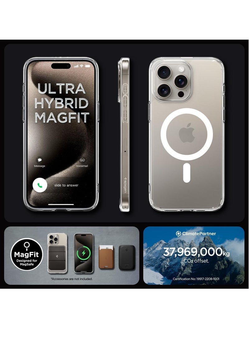 DUSALA IPhone 15 Clear Magnetic Cover, MagSafe Compatible, Hybrid Protective, Crystal Clear Back Case, Shockproof Silicone Frame, Slim Transparent Case (iPhone 15) - Image 3