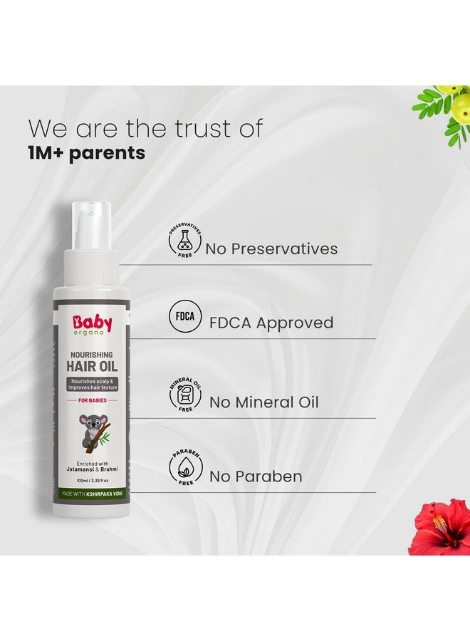 BabyOrgano Ayurvedic Nourishing Hair Oil For Babies & Kids | Best Baby Hair Oil For Hair Growth | Natural Hair Oil For Kids 0-3 Years | Ayurvedic Hair Oil For Kids | Soothes Cradle Cap - 100Ml - Image 5
