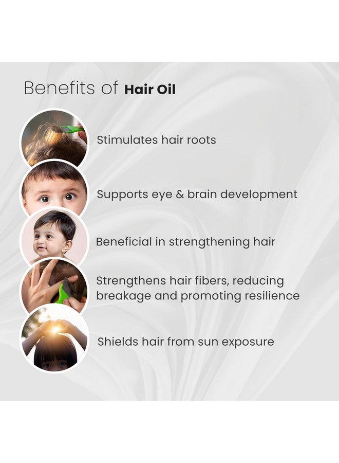 BabyOrgano Ayurvedic Nourishing Hair Oil For Babies & Kids | Best Baby Hair Oil For Hair Growth | Natural Hair Oil For Kids 0-3 Years | Ayurvedic Hair Oil For Kids | Soothes Cradle Cap - 100Ml - Image 2