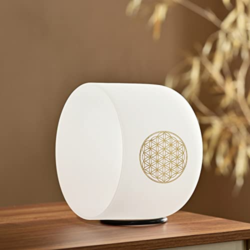 CVNC 528HZ C Note 8 Inch Flower Of Life Crystal Singing Bowl Meditation Sound Bath Sound Healing Chakra Singing Bowl - Image 3