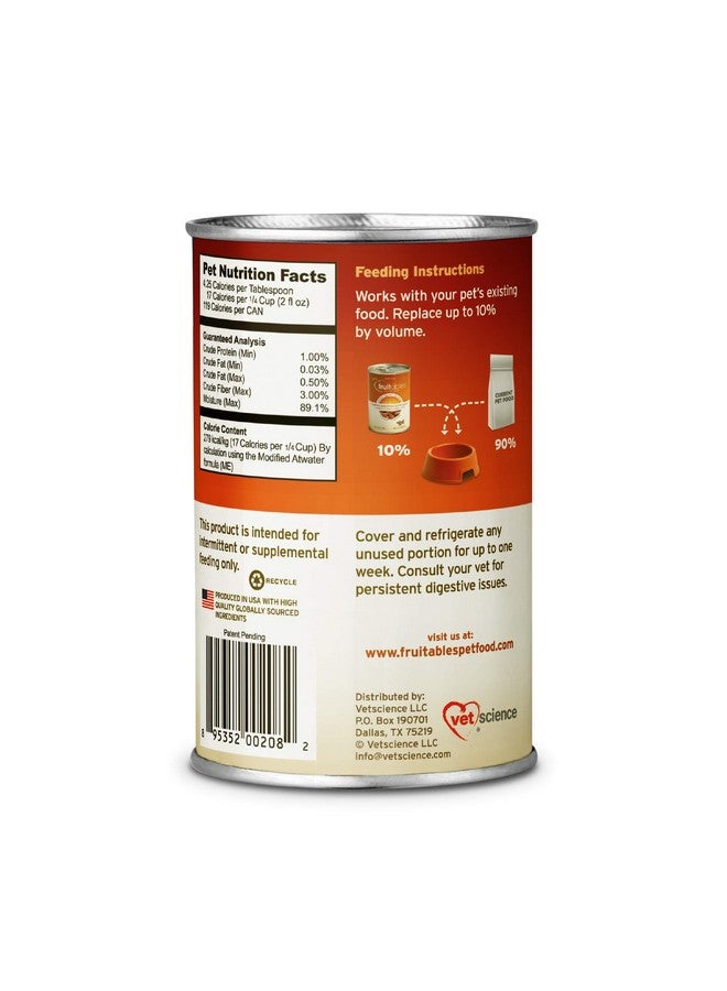 Fruitables Pumpkin Digestive Supplement - Made with Pumpkin for Dogs - Healthy Fiber Supplement for Pet Nutrition - 15 Ounces (6 Pack) - Image 2