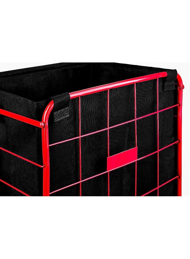 Handy Laundry Shopping Cart Liner, 18" X 15" X 24", Square Bottom, Fits Standard Shopping Cart, Cover And Adjustable Straps For Easy Secure Attachment, Made From Waterproof Material, Black - Image 3