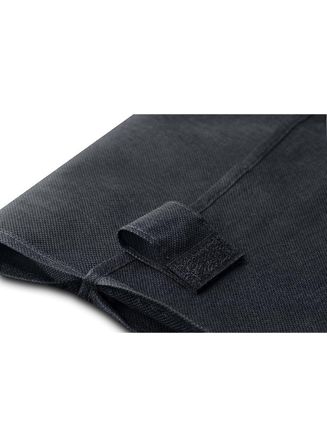 Handy Laundry Shopping Cart Liner, 18" X 15" X 24", Square Bottom, Fits Standard Shopping Cart, Cover And Adjustable Straps For Easy Secure Attachment, Made From Waterproof Material, Black - Image 1