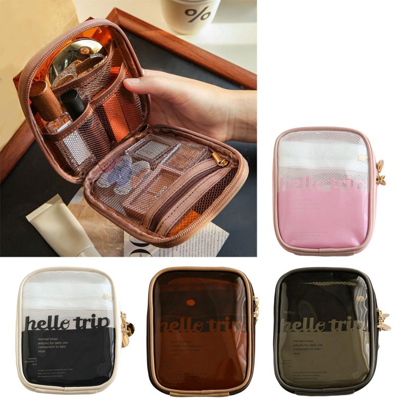 Water Resistant Travel Toiletry Case With Smooth Zippers Ideal For Business Trip And Gym Use Blue - Image 4