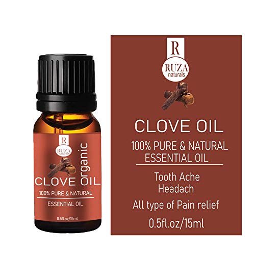 Ruza Clove Essential Oil 100% Natural & Pure for Teeth Pain,Skin and Hair-15ML - Image 1
