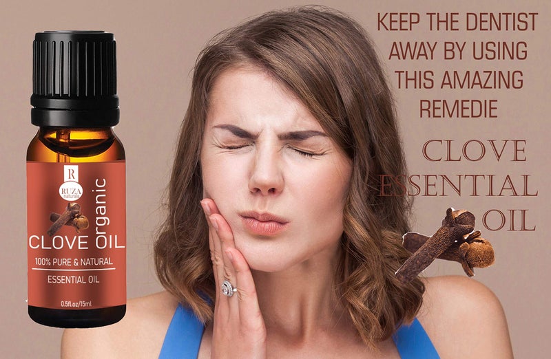 Ruza Clove Essential Oil 100% Natural & Pure for Teeth Pain,Skin and Hair-15ML - Image 3