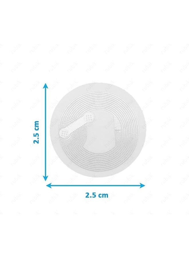 Rubik NFC 215 Sticker 504 Bytes Tags (Inlay), Transparent Self-adhesive Ntag215 Token Tags, Compatible with RFID IC Mifare 13.56mhz TagMo Amiibo (50 Tags) - Image 2