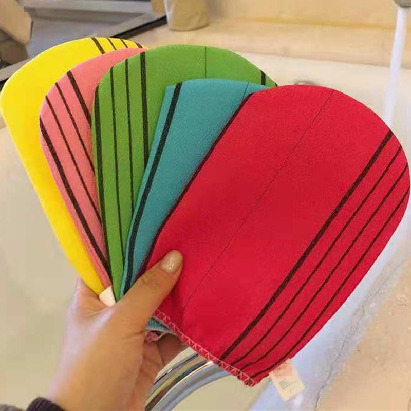 general Korean Style Exfoliating Bath Glove, Double-Sided Plant Fiber Body Scrub for Back and Skin Care - Image 4