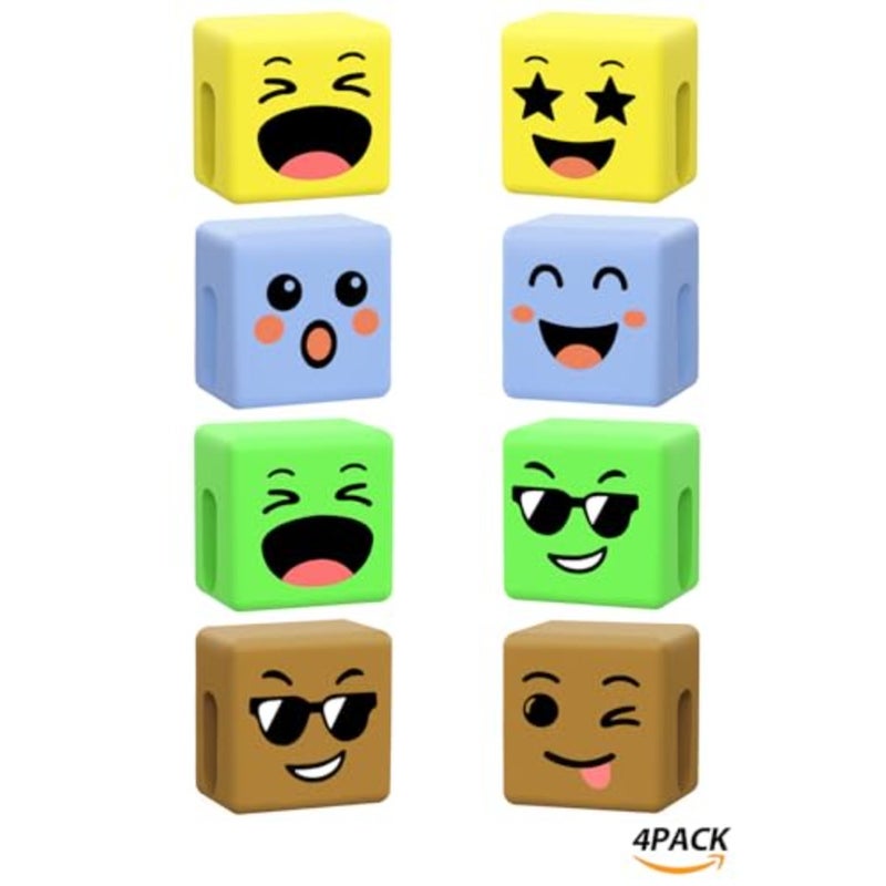 4 Pack Thumbs Lazy Cell Phone Stand and 4 Pack Mood Moves Cubes Stocking Stuffers for Teens Girls Boys Gifts Phone Holder for Desk Cool Gadgets Birthday Gifts for Women Men Teenage Adults Wife - Image 2
