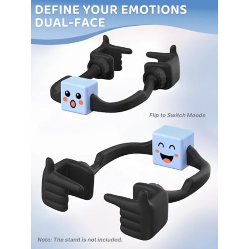4 Pack Thumbs Lazy Cell Phone Stand and 4 Pack Mood Moves Cubes Stocking Stuffers for Teens Girls Boys Gifts Phone Holder for Desk Cool Gadgets Birthday Gifts for Women Men Teenage Adults Wife - Image 3