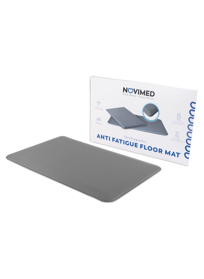NOVIMED Orthopedic Anti Fatigue Floor Mat, for Reducing feet Strain and Aches - Grey  - Image 1