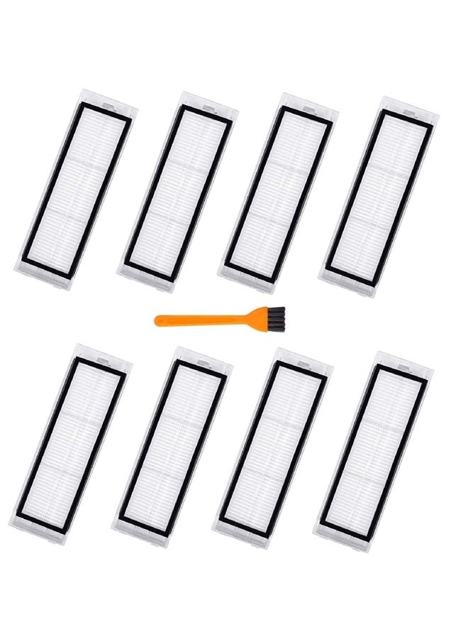 Rjnlsc 8 Packs S6 Pure Filters Compatible With Roborock S6 Pure S6 E4 S4 Max S6 Maxv S5 S5 Max S4 E2 E3 E5 E20 E25 E35 S50 S65 Xiaomi Mijia 8 Filters 1 Cleaning Tools