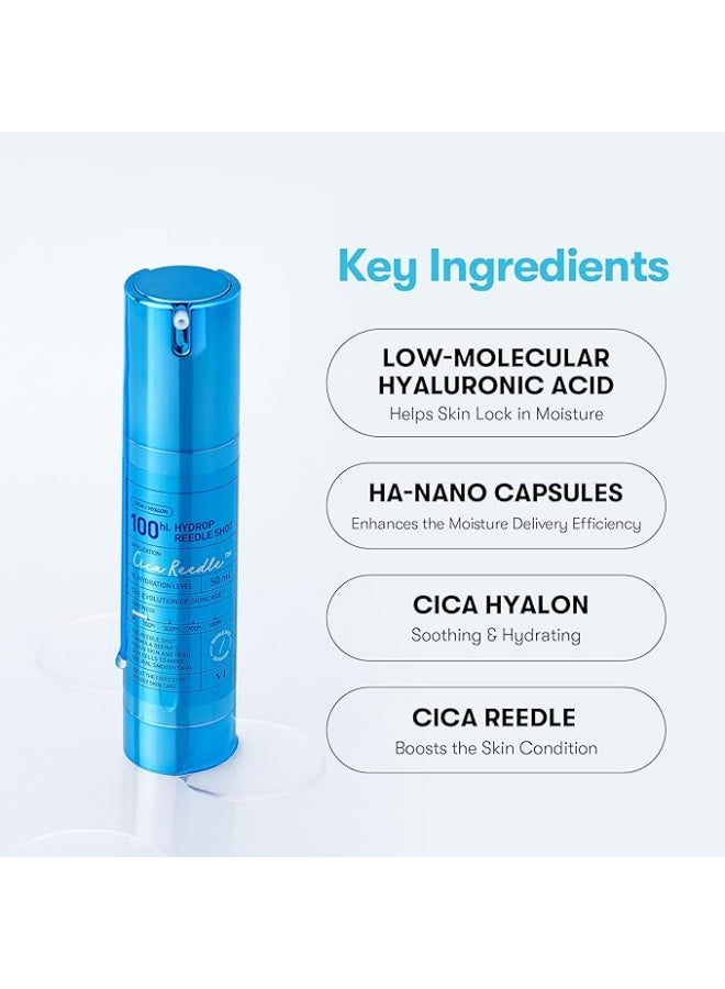 ق ت في تي هيدروب ريدل شوت 100 هكتولتر، سيروم حمض الهيالورونيك للوخز بالإبر الدقيقة، إكسوسوم مرطب ومغذي مكثف - Image 3