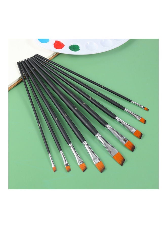 NIBEMINENT 9-Piece Artist Professional Paint Brushes Set Multicolour - Image 2