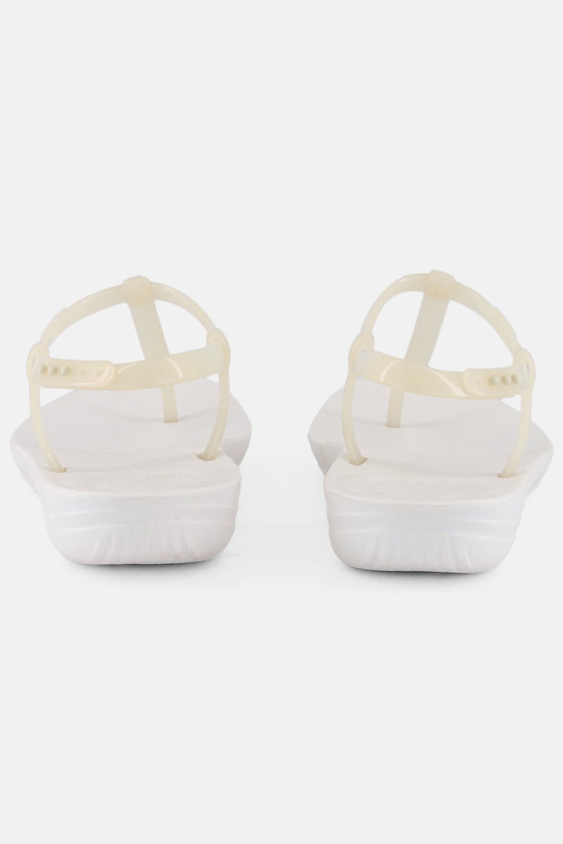 FitFlop Women Iqushion Splash Adjustable Sandals, White - Image 4