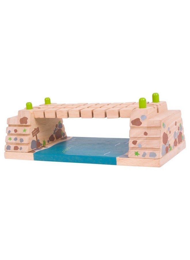 Bigjigs Rail Bigjigs Rail Clickety Clack Bridge - Other Major Wooden Rail Brands are Compatible  - Image 3