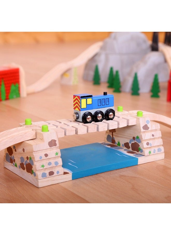 Bigjigs Rail Bigjigs Rail Clickety Clack Bridge - Other Major Wooden Rail Brands are Compatible  - Image 4
