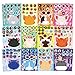 DUJAA 24 Sheets Cats Stickers for Kids Make a Cat Face Stickers Make You Own Cats Stickers Animal Stickers for Kids Birthday Gift Party Favors Supplies Teacher Art Craft Games School Activity Reward - Image 3