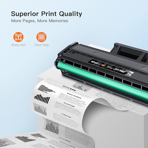 E-Z Ink خراطيش حبر E-Z Ink المتوافقة بديل لخراطيش حبر Dell B1160 لاستخدامها مع طابعات الليزر أحادية اللون Dell B1160 B1160w B1163w B1165nfw (2 أسود، YK1PM 331-7335 HF44N HF442) - Image 3